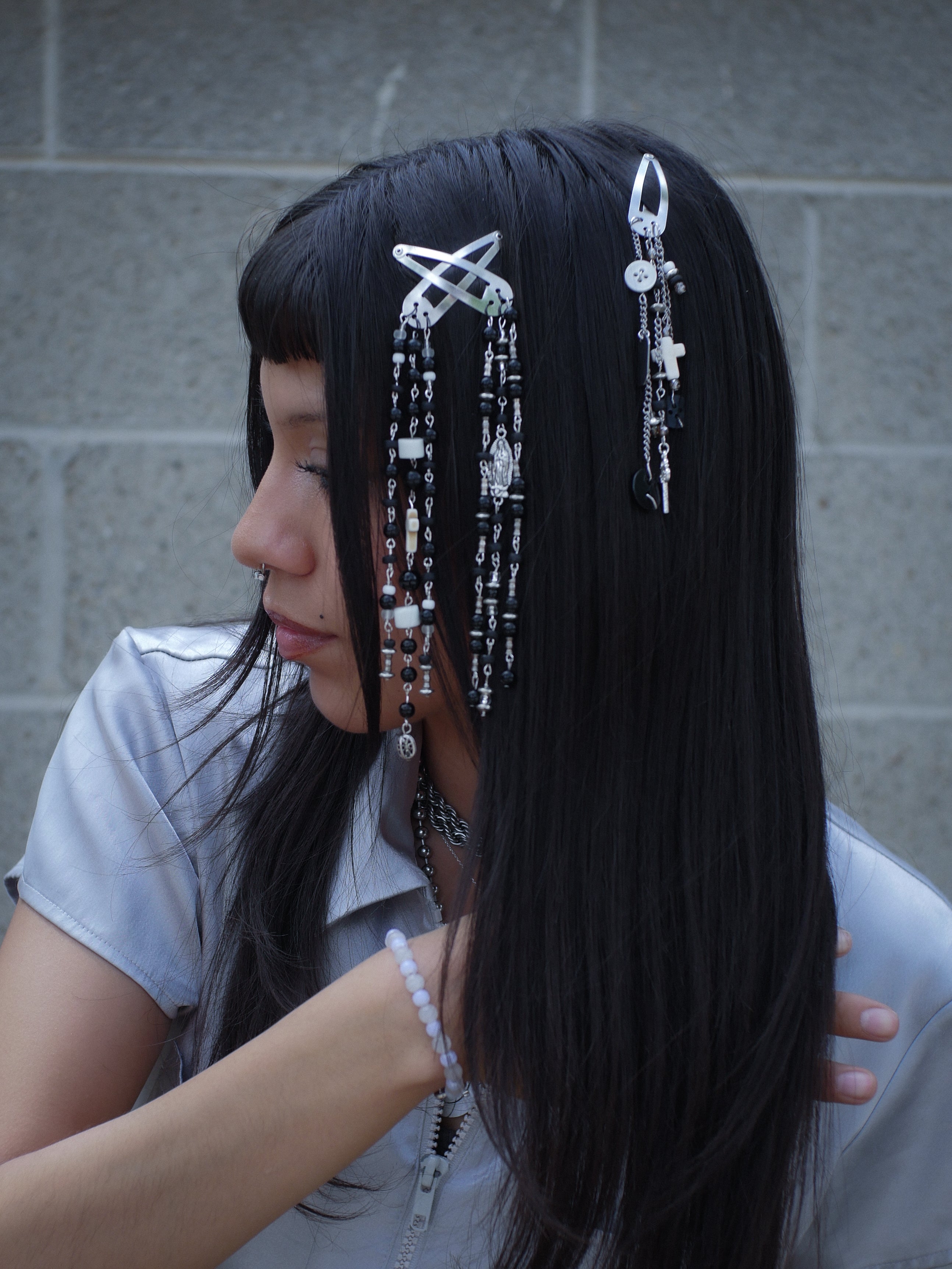 rosario hueso hair jewelry
