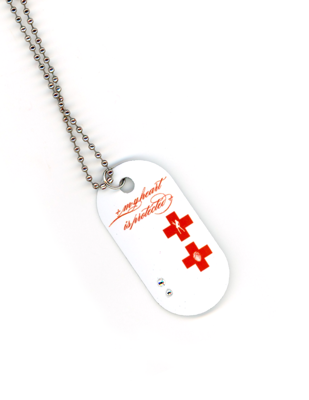 ⊹ protected heart dog tag ⊹