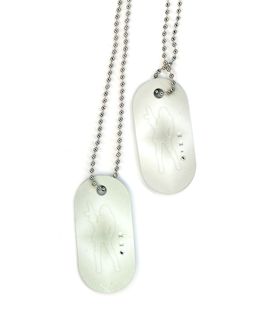 ₊⊹⋆˚ sin miedo dog tag ˖°⊹₊